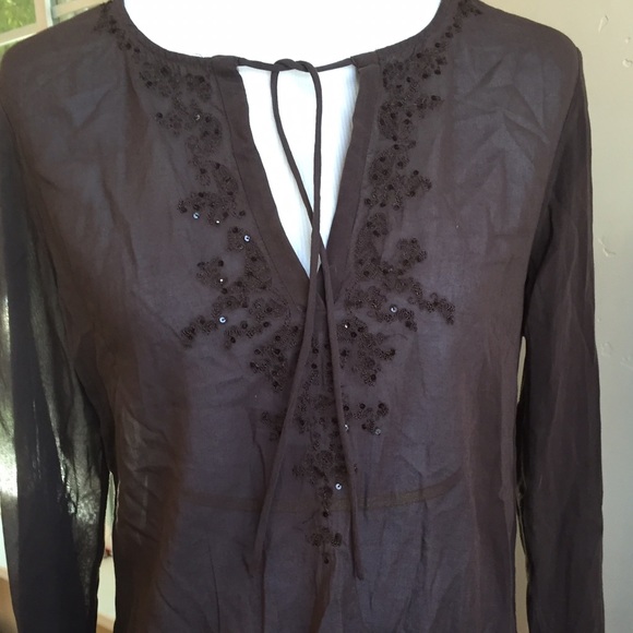 Banana Republic Semi Sheer Tunic - Picture 2 of 4